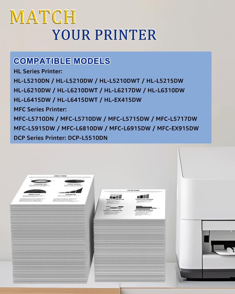 Greencycle DR920 DR-920 Drum Unit 2 Pack Black Compatible Replacement for Brother DR-920 DR 920 use with HL-L5210DN L6210DW L5210DW L5215DW L6217DW L6310DW L6415DW MFC-L5710DN L5710DW L5715DW L5915DW Printer - Image 2